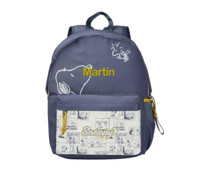 Mochila escolar adaptável Snoopy Car personalizável