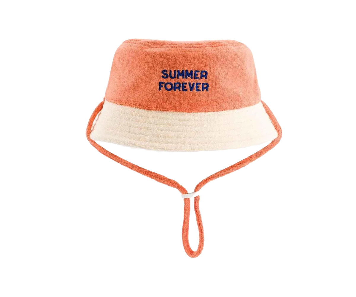 Bob Réversible Coton Éponge Summer Forever Bleu