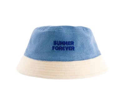 Bob Réversible Coton Éponge Summer Forever Bleu