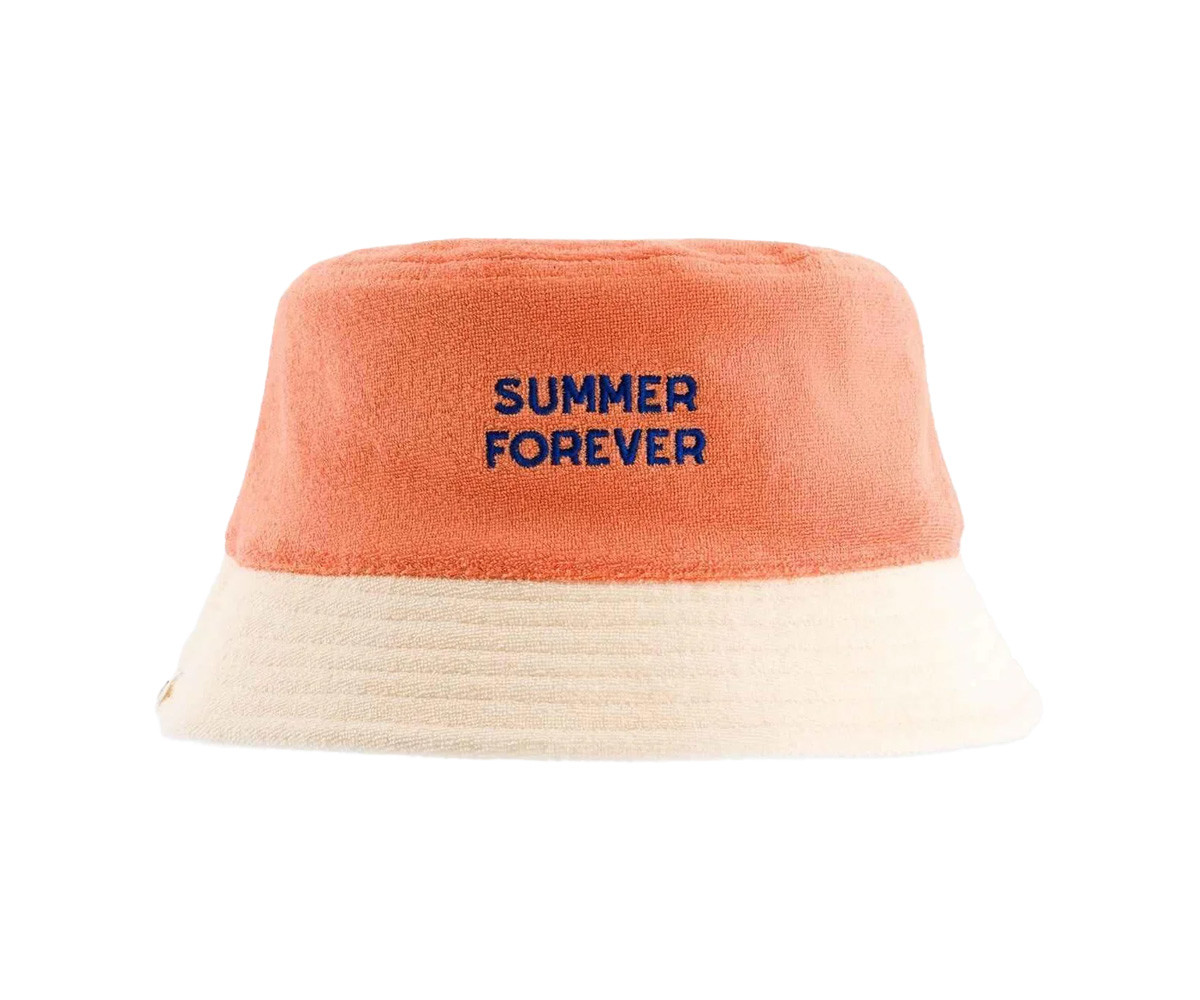 Bob Réversible Coton Éponge Summer Forever Bleu