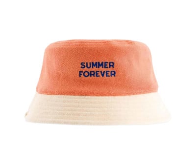 Bob Réversible Coton Éponge Summer Forever Bleu