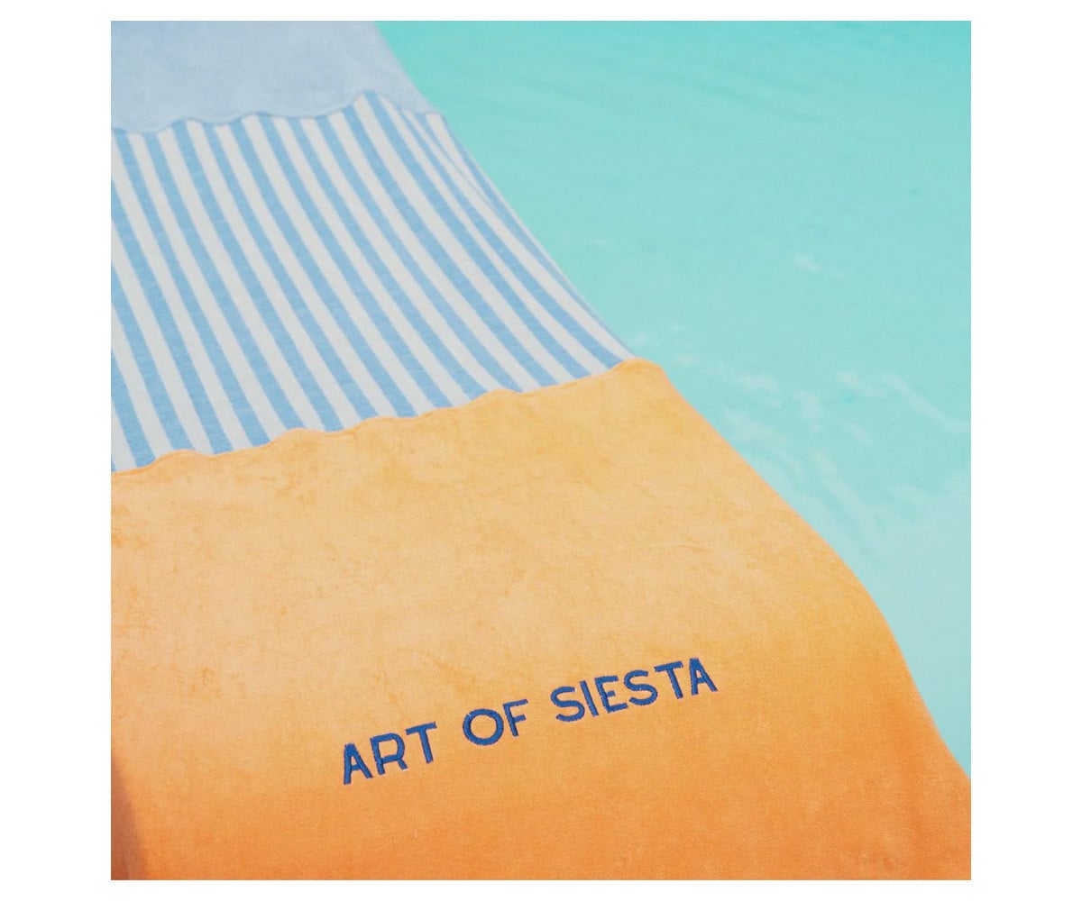 Toalha Familiar Art of Siesta Blue