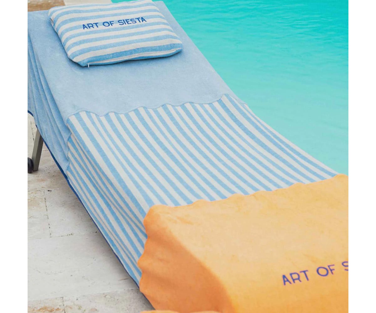 Toalha Familiar Art of Siesta Blue
