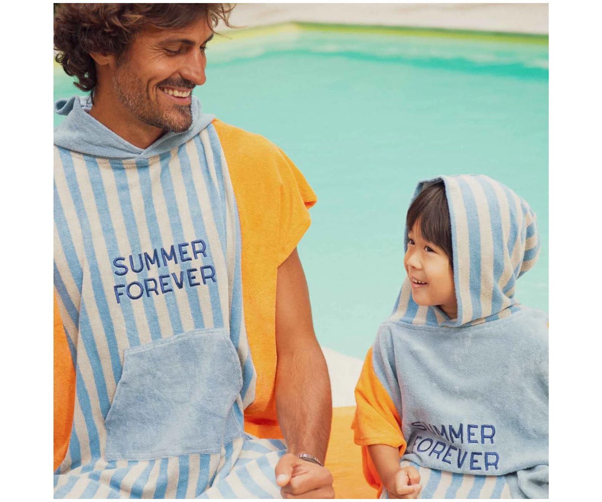 Poncho Spiaggia Summer Forever Bleu