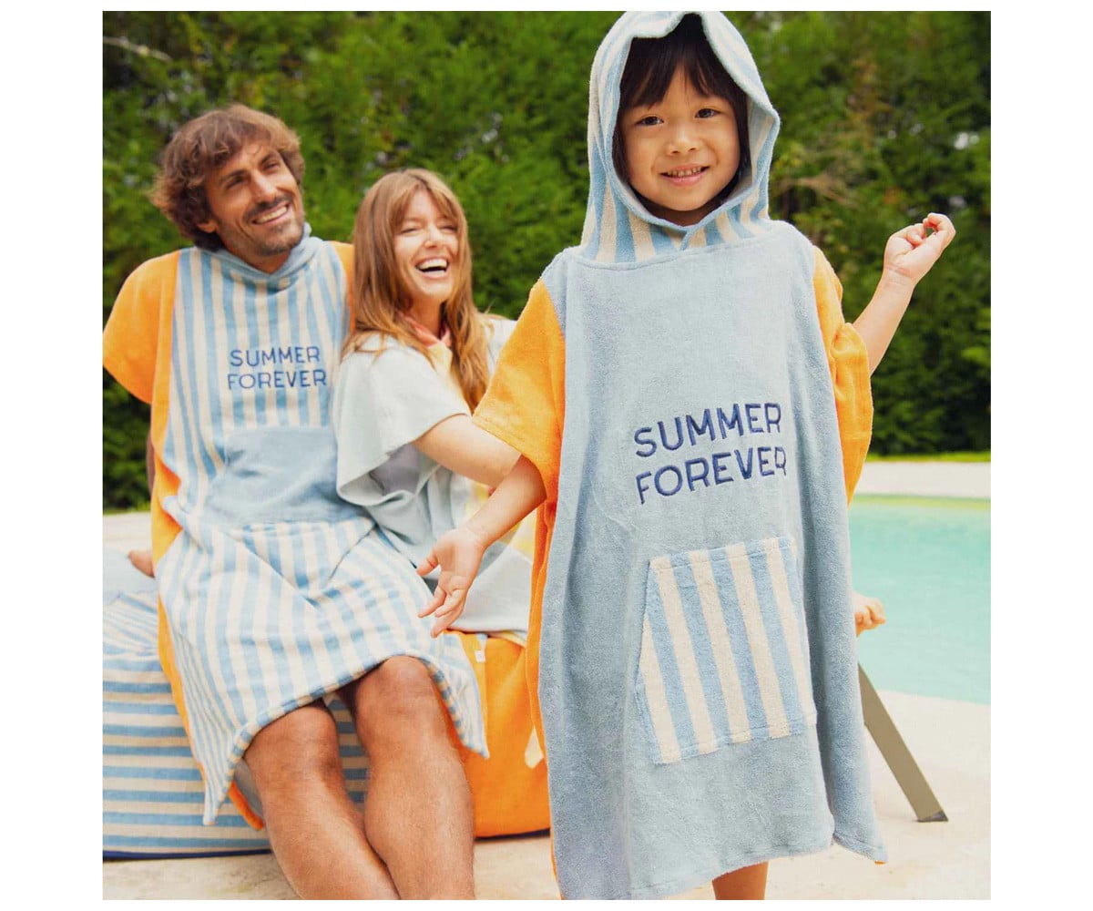 Poncho Spiaggia Summer Forever Bleu