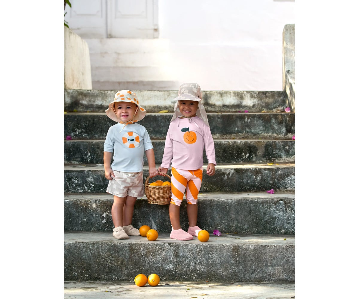 Chapeau de Plage Anti UV Flap Stone Sea Salt