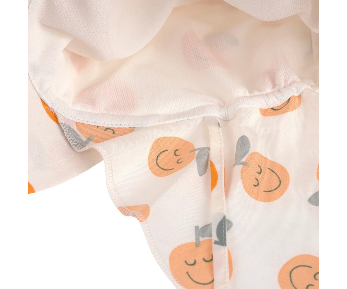 Chapeau de Plage Anti UV Flap Orange Sea Salt