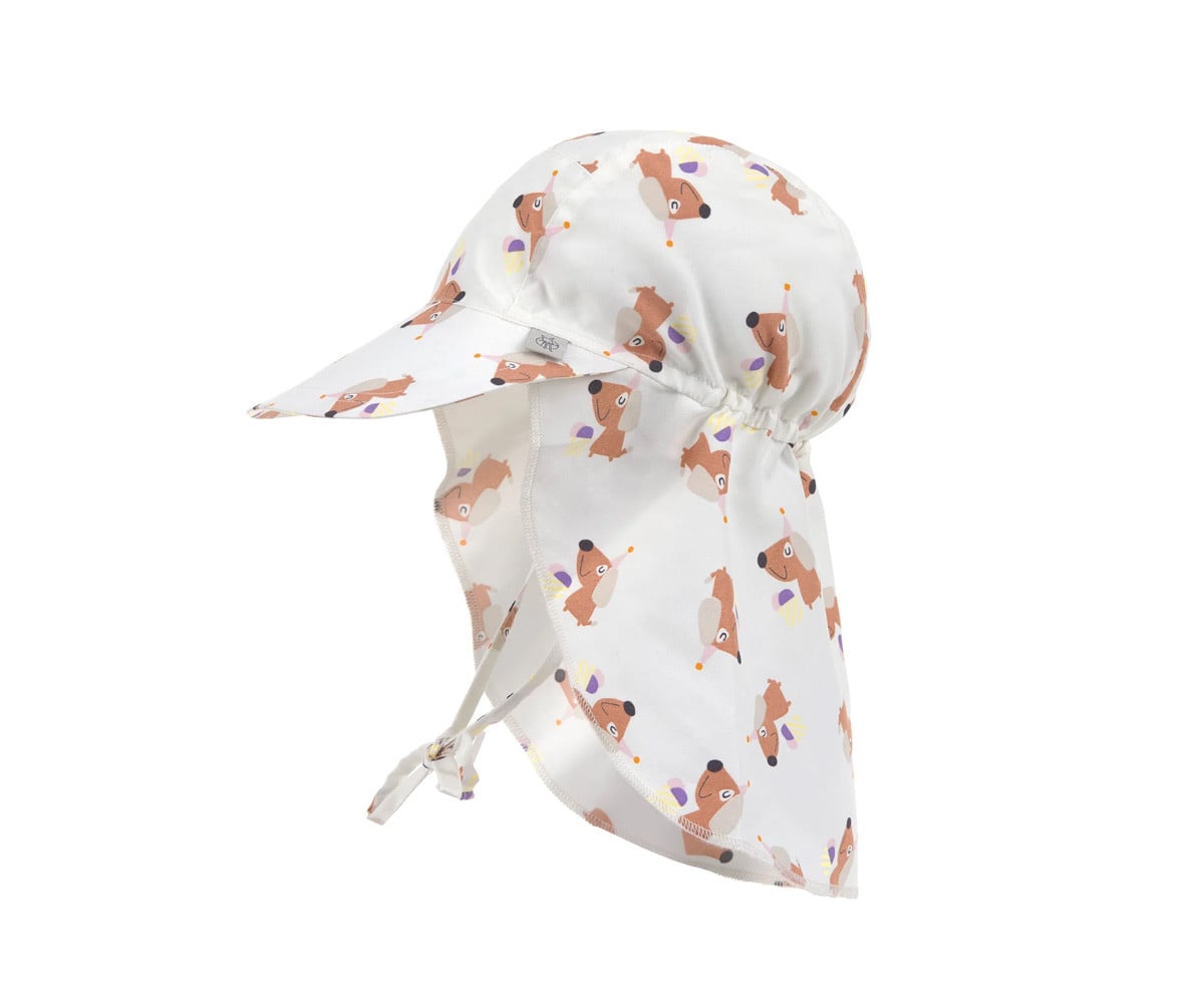Chapeau de Plage Anti UV Flap Ice Cream Dog Sea Salt