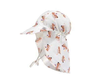 Chapeau de Plage Anti UV Flap Ice Cream Dog Sea Salt