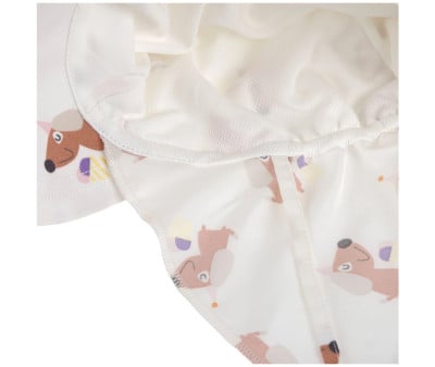 Chapeau de Plage Anti UV Flap Ice Cream Dog Sea Salt
