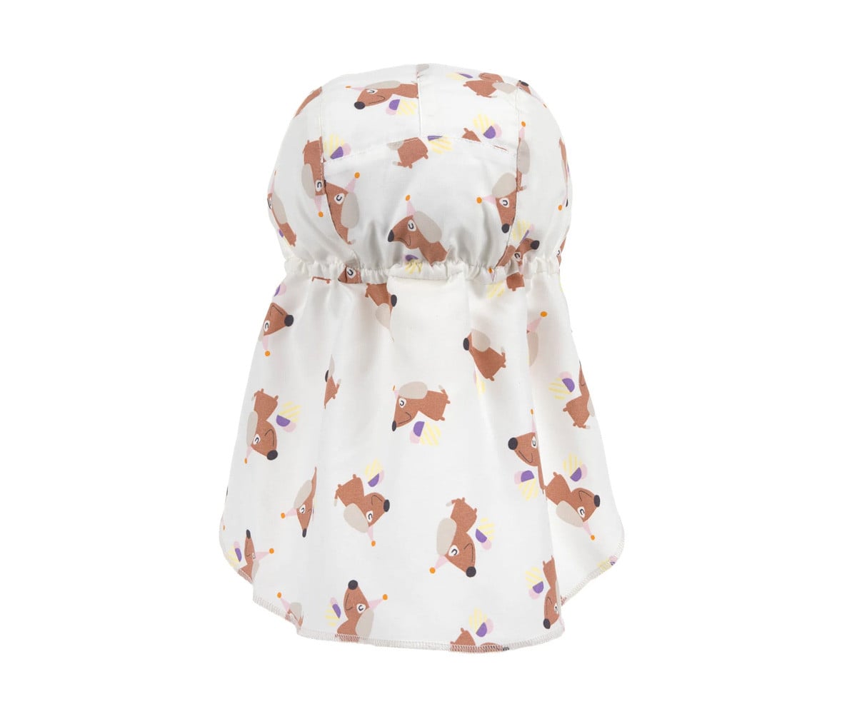 Chapeau de Plage Anti UV Flap Ice Cream Dog Sea Salt