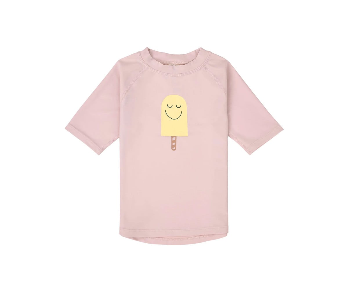 T-Shirt Nuoto MC Protezione Solare Popsicle Pale Pink