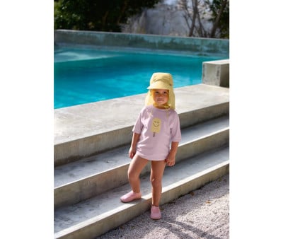 T-Shirt Nuoto MC Protezione Solare Popsicle Pale Pink