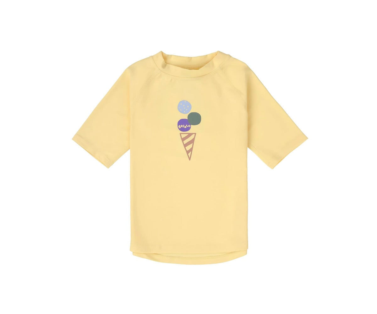 Camiseta de proteção solar Ice Cream Amarelo Claro