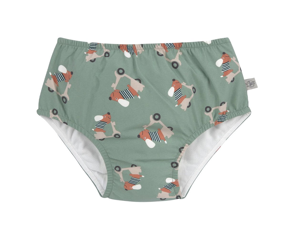 Bañador Pañal Scooter Dog Green