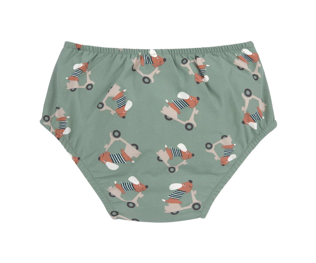 Bañador Pañal Scooter Dog Green