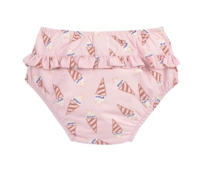 Bañador Pañal con Volante Ice Cream Pale Pink