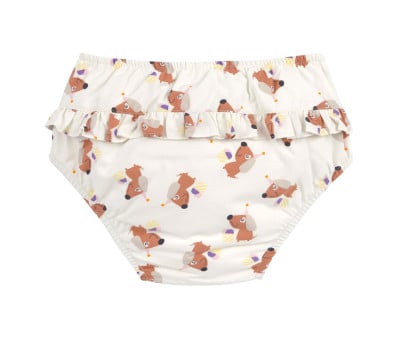 Maillot de Bain Couche avec Volant Ice Cream Dog Sea Salt