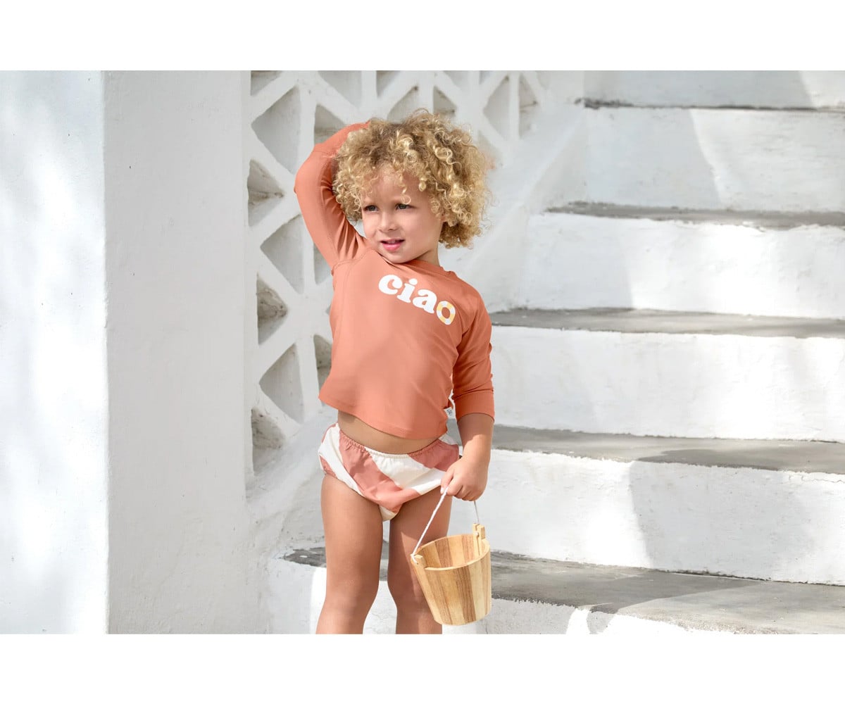 Roupa de banho Stripes Clay Sea Salt