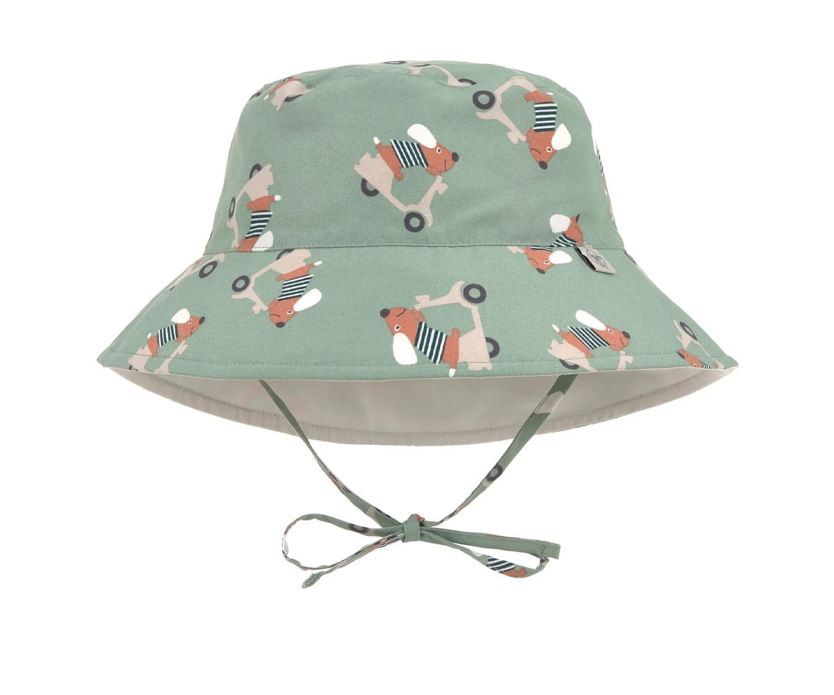 Chapéu de Praia Proteção Solar IScooter Dog Green