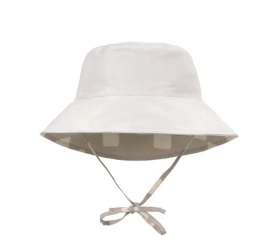 Chapéu de Praia Proteção Solar Checkerboard Stone Sea Salt