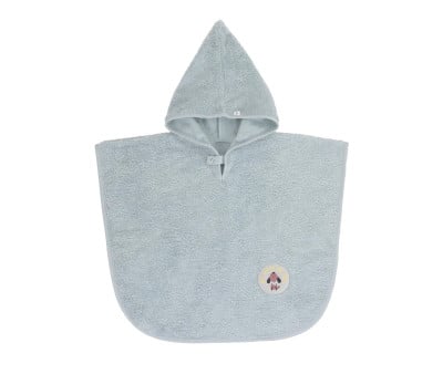 Poncho de banho azul Terry Illusion
