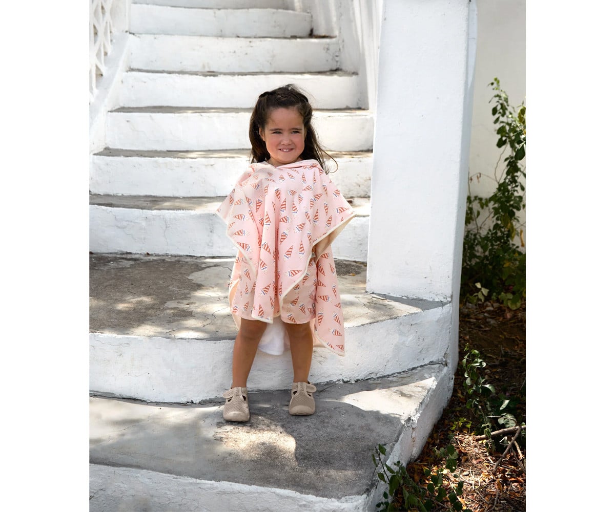 Poncho Mare Lassig Ice Cream Pale Pink