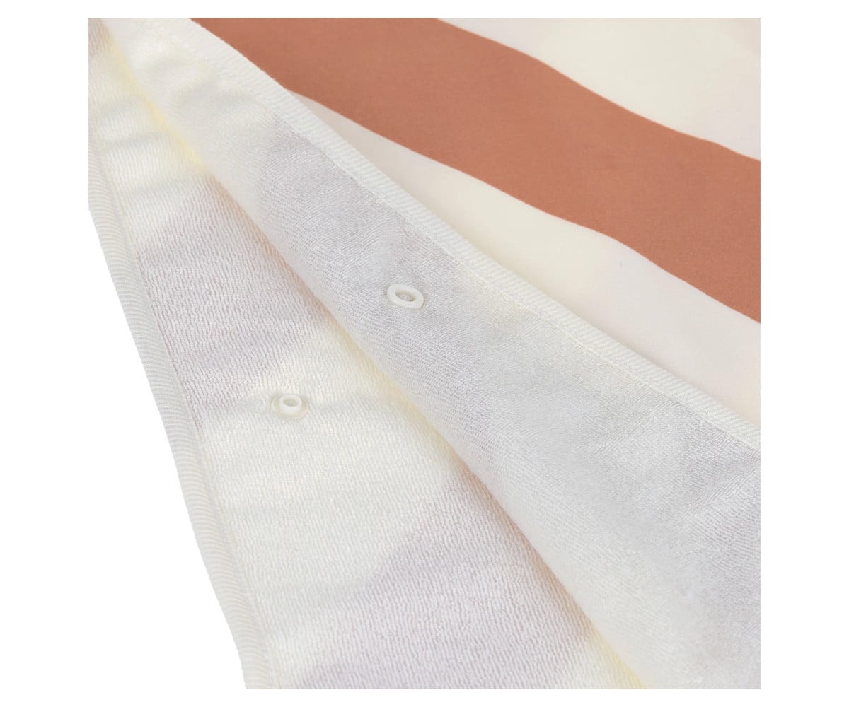 Poncho Mare Lassig Stripes Clay Sea Salt