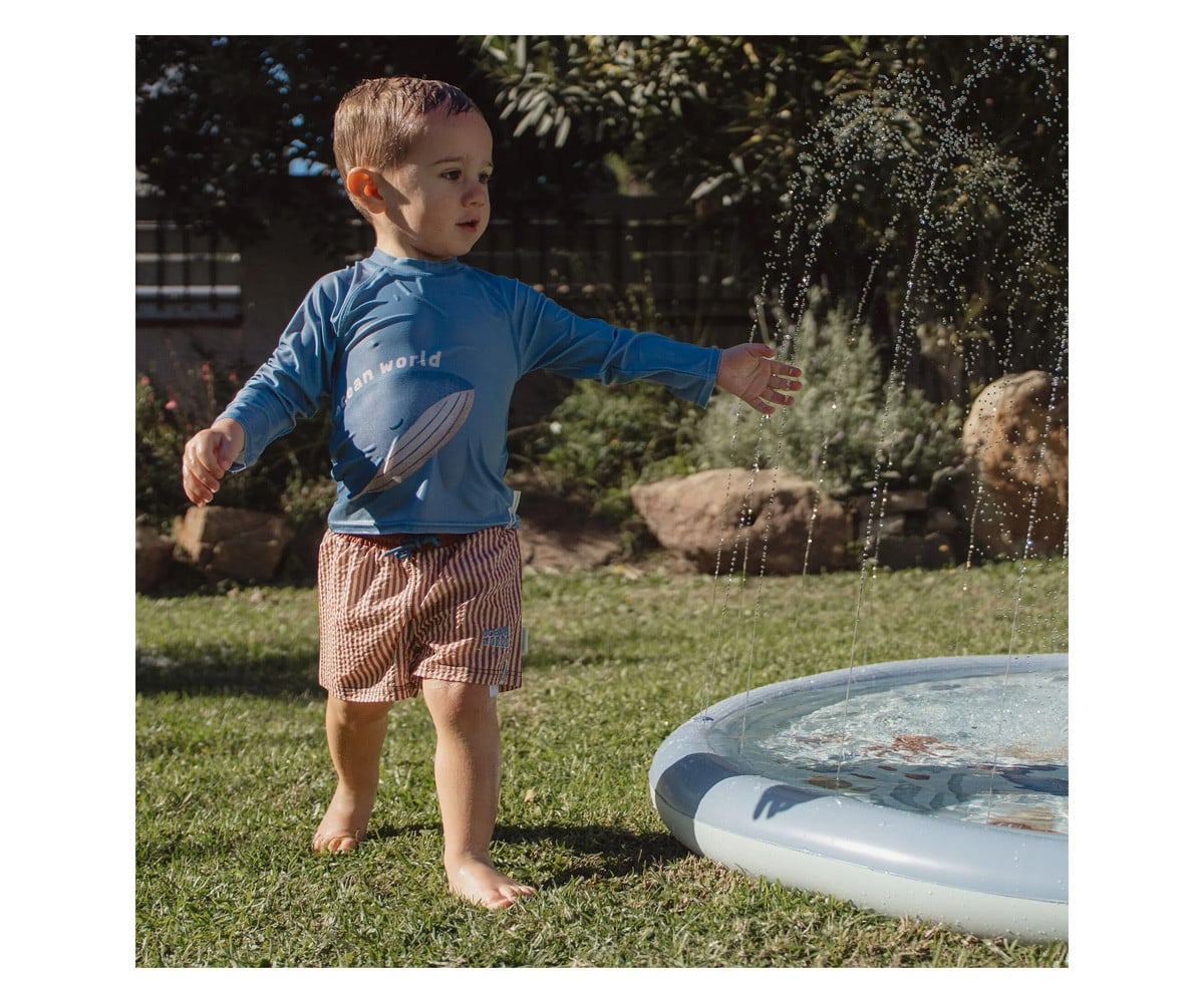 Alfombra de Agua con Rociadores Ocean Blue