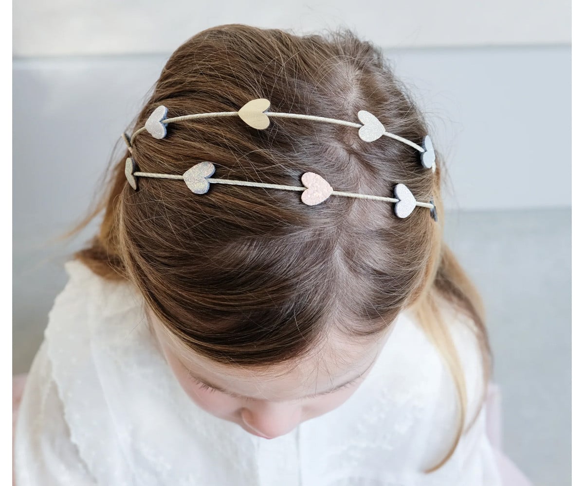 Diadema dupla Teeny Heart Alice