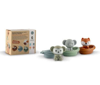 Conjunto de 3 navios e 3 animais fantoches Jungle Finger 