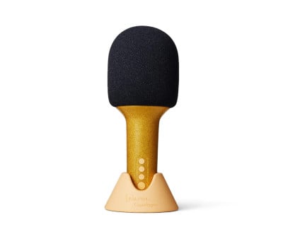 Microfono Karaoke Glitter Groove Dorato