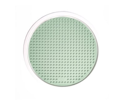 Toalha de mesa reversível verde para blocos de construção 