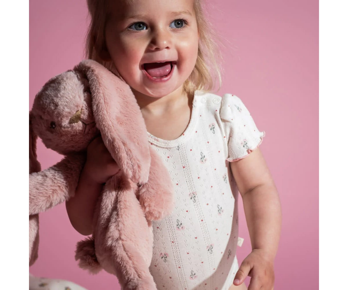 Coniglietto Peluche Houston con Peso Rosa Personalizzabile