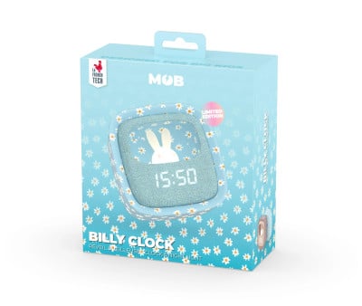 Réveil et Veilleuse Billy Light Blue Flower