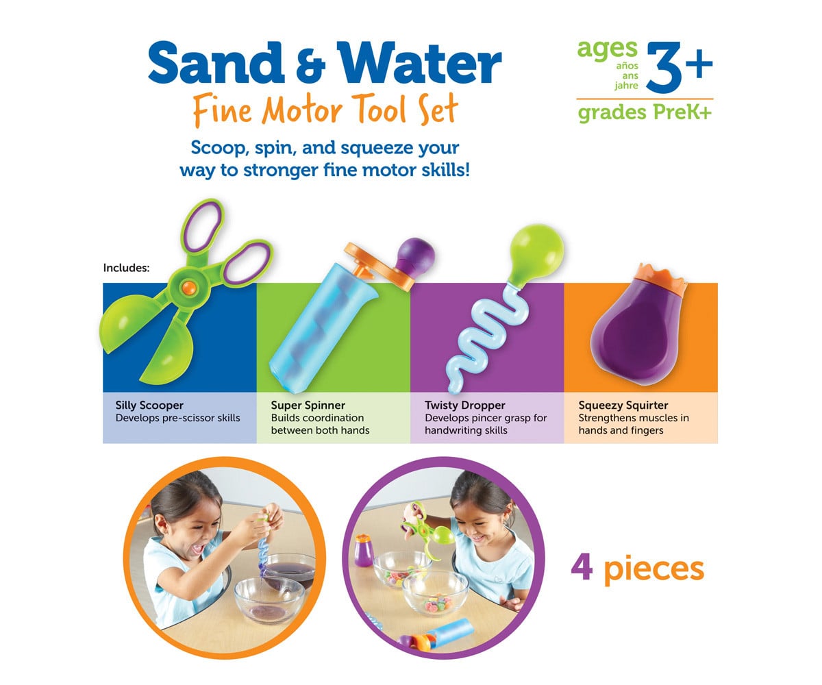 Conjunto de ferramentas  Motricidade Fina Sand & Water