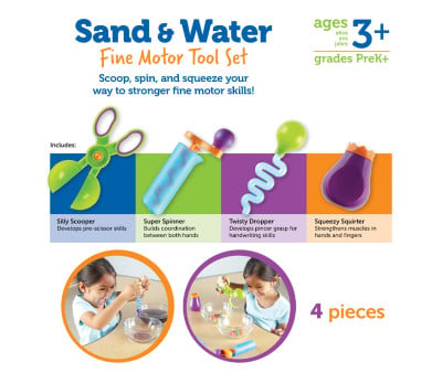 Conjunto de ferramentas  Motricidade Fina Sand & Water