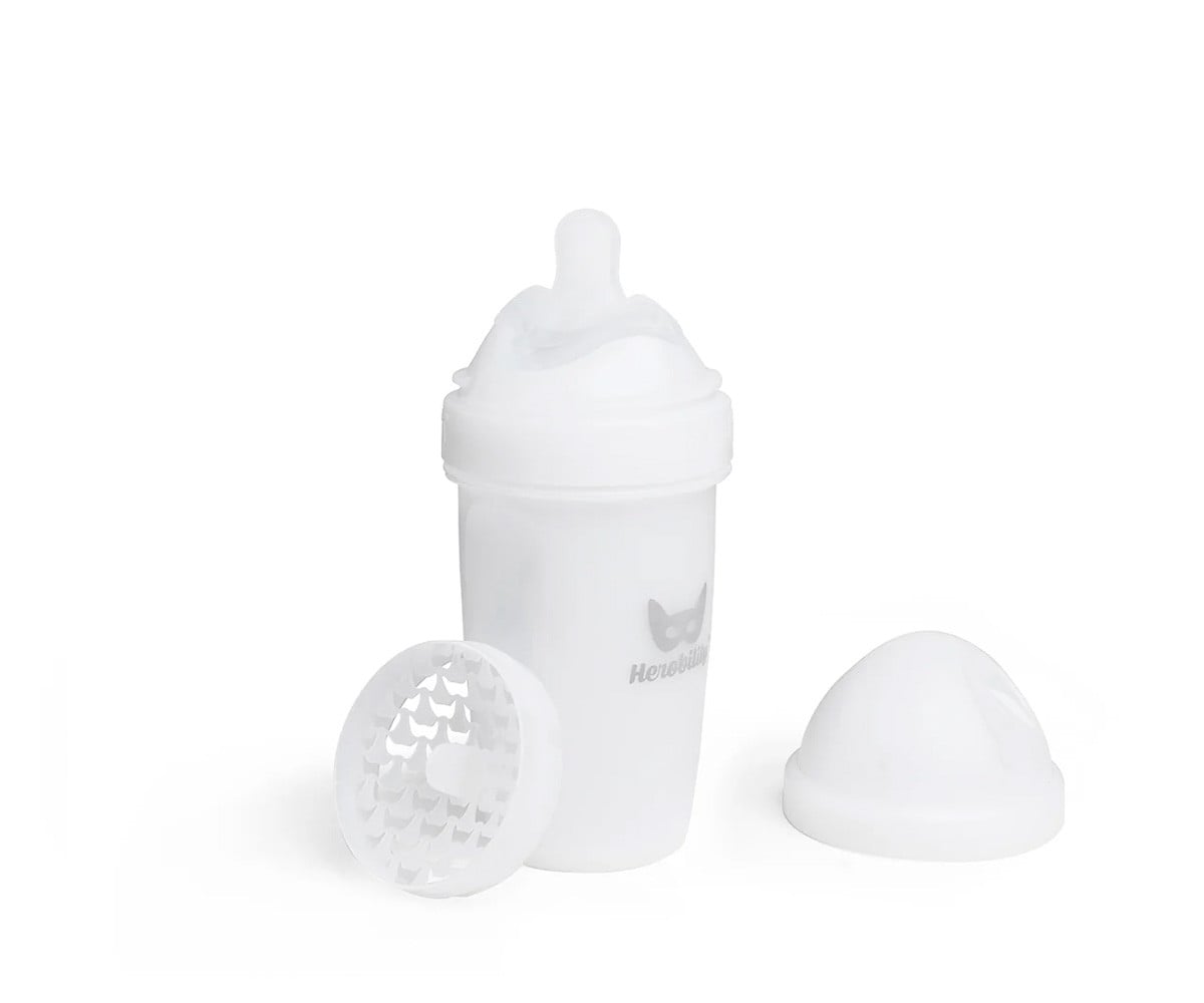 Biberão anti-cólica Herobility White de 240 ml