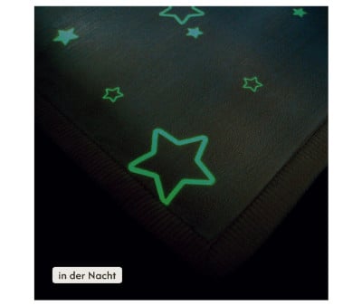 Alfombra Infantil Brilla en la Oscuridad Stars 170 x 120 cm