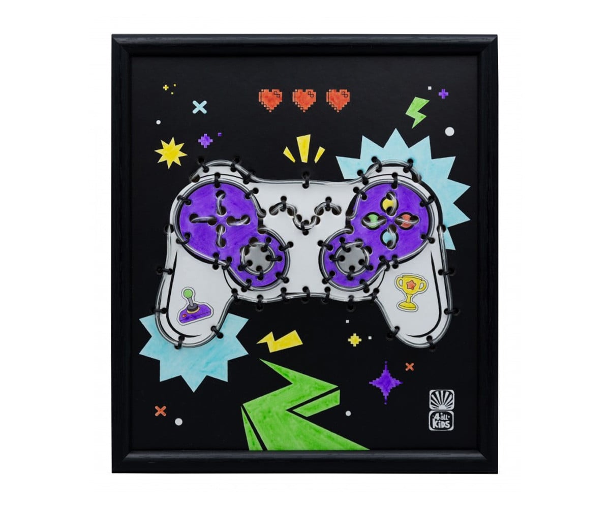 Moldura decorativa Neon Gamepad