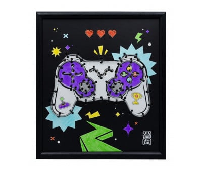 Moldura decorativa Neon Gamepad