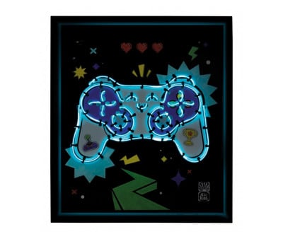 Moldura decorativa Neon Gamepad