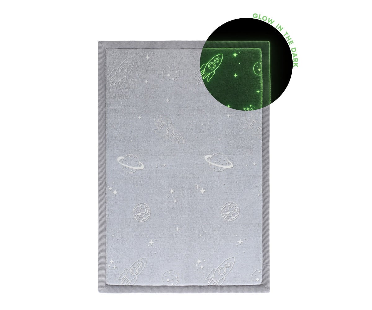 Tappeto per Bambini Glow in the Dark Planet 170x120cm