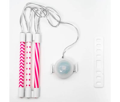 Tubos Luminosos LED Rosa para Radios de Bicicleta