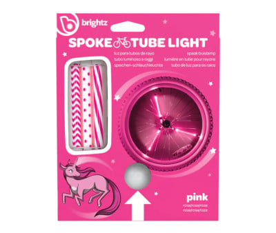 Tubos Luminosos LED Rosa para Radios de Bicicleta