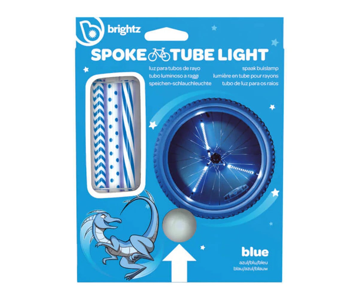 Tubos de luz LED azuis para aros de bicicleta