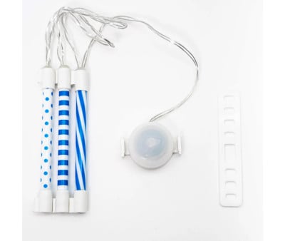 Tubos de luz LED azuis para aros de bicicleta