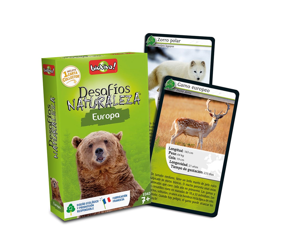 Jogo de cartas Europe + Collector Nature Challenges