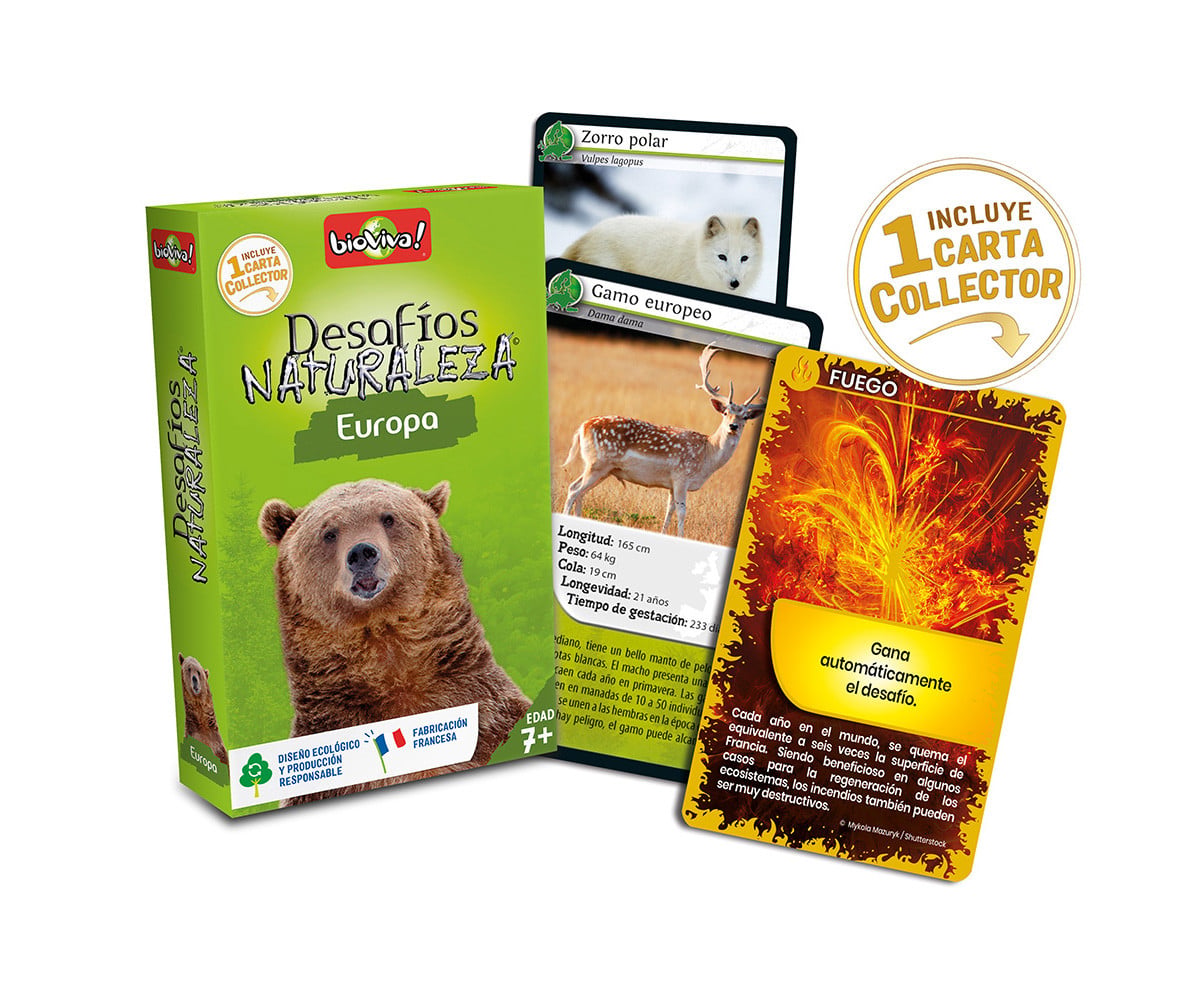 Jogo de cartas Europe + Collector Nature Challenges