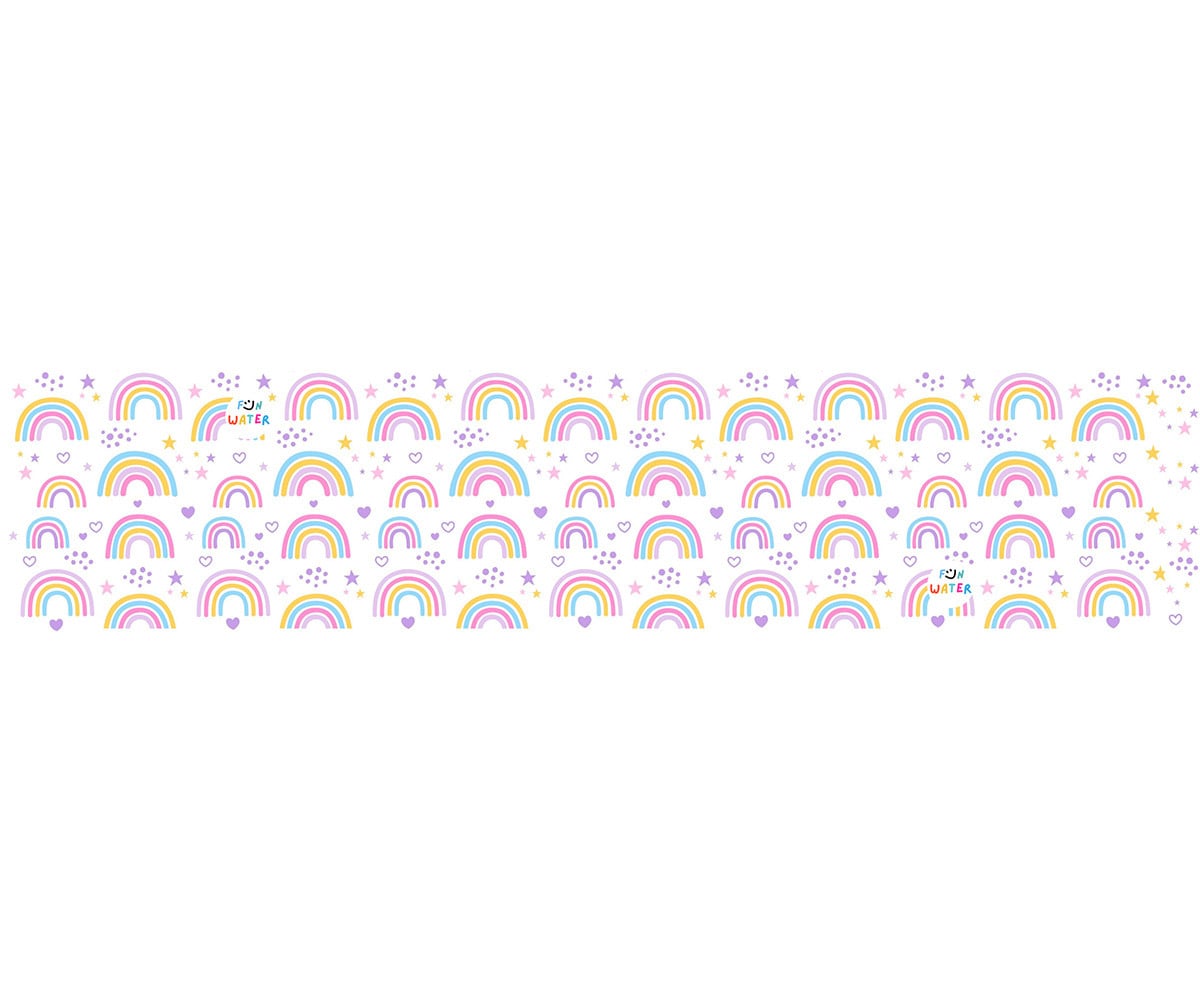 Gafas de Natación Infantiles Rosas con Turbante Arcoiris